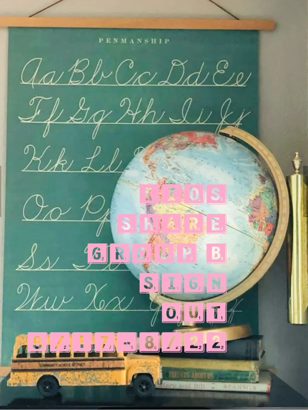 Kids Share Group B Sign Out 8/17-8/22